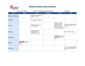 Enero 23 - Boston School International