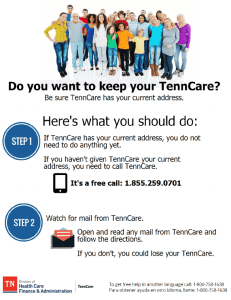 Be sure TennCare has your current address