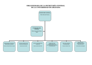 Estructura orgánica de la Secretaría General