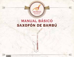 manual básico saxofón de bambú