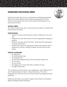 Dress Code Guidelines - César E. Chávez Elementary