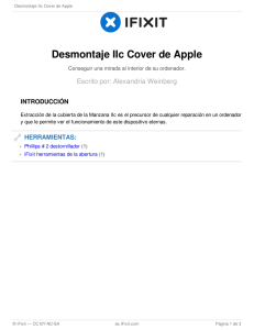 Disassembling Apple IIc Cover