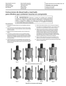 Instrucciones de desarmado y rearmado para cilindros que
