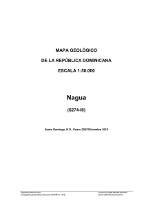 MAPA GEOLÓGICO DE LA REPÚBLICA DOMINICANA ESCALA 1