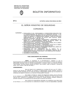 Nº 6 - Ministerio de Seguridad Provincia de Buenos Aires