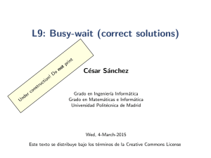 L7: Busy-wait - Universidad Politécnica de Madrid