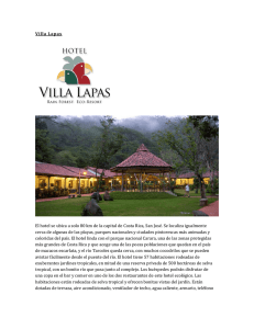 Villa Lapas El hotel se ubica a solo 80 km de la capital de Costa
