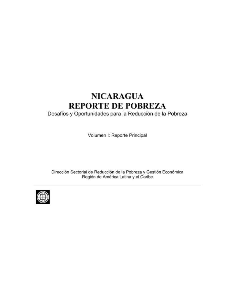 Nicaragua Reporte De Pobreza