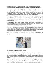 HIDRÁTA-T, llevada a cabo por el Ayuntamiento de Santiago de