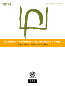 Balance Preliminar de las Economías de América Latina y el Caribe