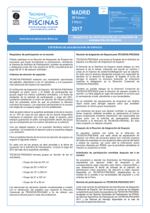 Requisitos participación criterios Tecnova 2017 edición 1ª español