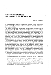 los nudos históricos del sistema político mexicano