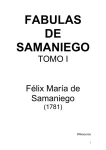 Samaniego, Felix Maria de, FABULAS