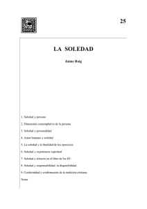 La soledad. Cuadernos EIDES nº 25, Barcelona-España