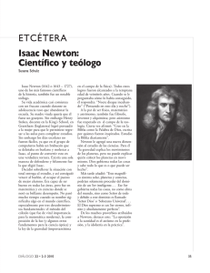 ETCÉTERA Isaac Newton: Científico y teólogo