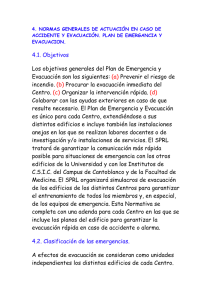 4.1. Objetivos Los objetivos generales del Plan de Emergencia y