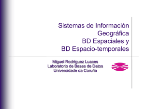 Sistemas de Información Geográfica BD Espaciales y BD Espacio