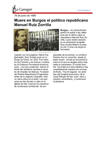 Muere en Burgos el político republicano Manuel Ruiz Zorrilla