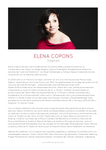 - Elena Copons • Soprano