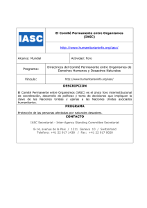 El Comité Permanente entre Organismos (IASC) http://www