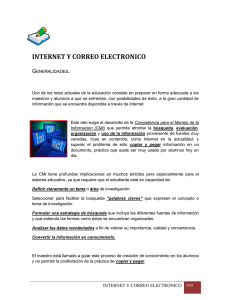 INTERNET Y CORREO ELECTRONICO