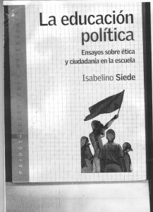 Isabelino Siede - La educación política