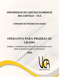 Operativo General Pruebas de Grado 2016