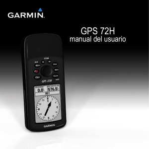 GPS 72H manual del usuario