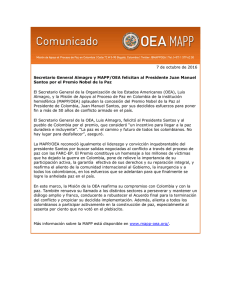 Secretario General Almagro y MAPP/OEA felicitan al Presidente