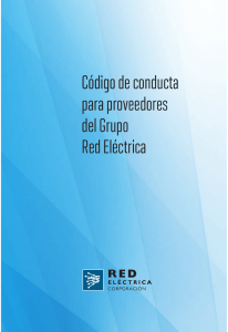 Código de conducta para proveedores del Grupo Red Eléctrica