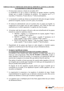 normas torneo individual liguilla 2013-2014