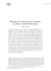 Bourdieu, diez años después - Cultura y Representaciones Sociales