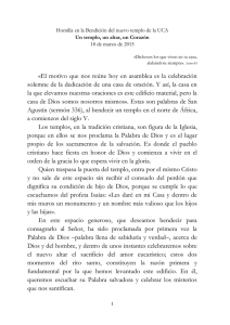 «El motivo que nos reúne hoy en asamblea es la celebración