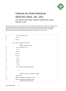 Cabezas de rótula hidráulicas GK20-DO (Serie GK..-DO)