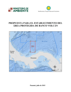 propuesta para el establecimiento del área protegida de banco volcán