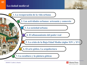 Presentación sobre la ciudad medieval y el arte gótico.