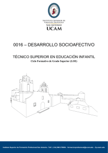0016 – desarrollo socioafectivo - Instituto Superior de Formación