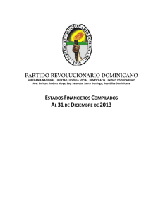 estados financieros compilados al 31 de diciembre de 2013