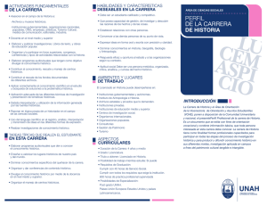 perfil de la carrera - Universidad Nacional Autónoma de Honduras