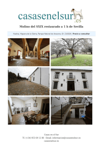 Molino del SXIX restaurado a 1 h de Sevilla