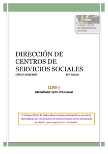 dirección de centros de servicios sociales