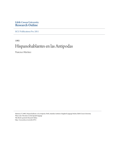 Hispanohablantes en las Antipodas - Research Online