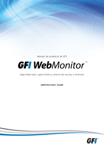 Manual de producto de GFI Seguridad web