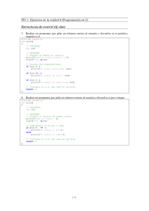 UD6 – C – Soluciones II (Estructuras de control)