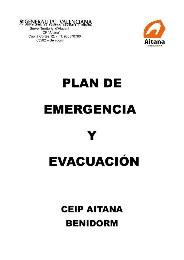 PLAN DE EMERGENCIA Y EVACUACIÓN