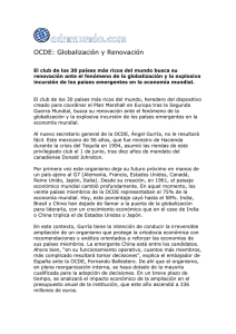 OCDE: Globalización y Renovación