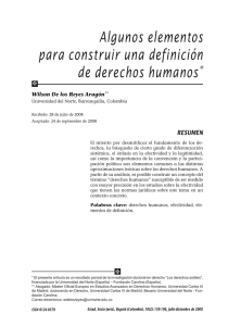 Algunos elementos para construir una definición de derechos