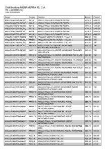 Distribuidora MEGAVENTA 15 CA Rif J-40387932-0