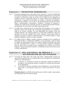 Capítulo I - PRINCIPIOS GENERALES Capitulo II