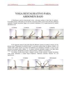 yoga restaurativo para abdomen bajo